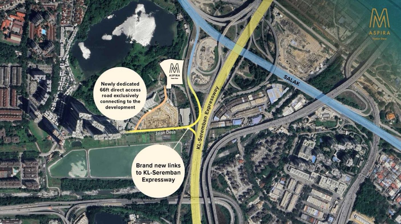 M Aspira serviced apartment towers in Taman Desa Kuala Lumpur (Mah Sing)