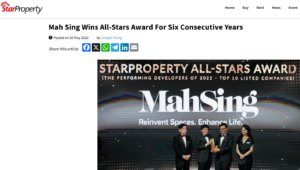 ### Company Background **Mah Sing Group Berhad** is one of Malaysia's leading property developers, listed on Bursa Malaysia's Main Market. Key facts: - **Founded:** 1994 (over 30 years in business) - **Track Record:** 50+ completed projects - **Total GDV Launched:** Over RM50 billion - **Geographic Reach:** Klang Valley, Penang, Johor